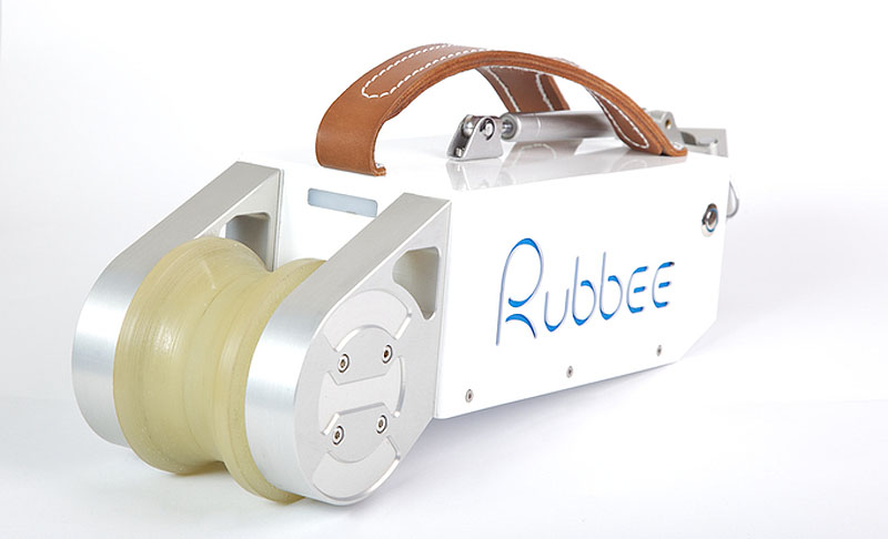 Illustration for article titled Rubbee, el motor portátil que hace eléctrica tu bicicleta